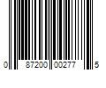 Barcode Image for UPC code 087200002775