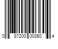 Barcode Image for UPC code 087200003604