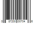 Barcode Image for UPC code 087200007046. Product Name: Hillman Silver/Black #6r Brass Automotive Key Blank | 440061