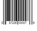 Barcode Image for UPC code 087226000076