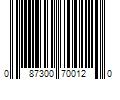 Barcode Image for UPC code 087300700120