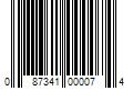 Barcode Image for UPC code 087341000074