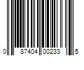 Barcode Image for UPC code 087404002335