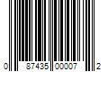 Barcode Image for UPC code 087435000072