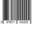 Barcode Image for UPC code 0875011002202