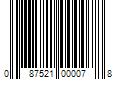 Barcode Image for UPC code 087521000078