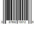 Barcode Image for UPC code 087692100126