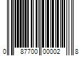 Barcode Image for UPC code 087700000028