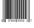 Barcode Image for UPC code 087800000027