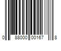 Barcode Image for UPC code 088000001678