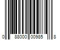 Barcode Image for UPC code 088000009858