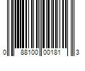 Barcode Image for UPC code 088100001813