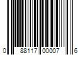 Barcode Image for UPC code 088117000076