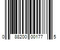 Barcode Image for UPC code 088200001775