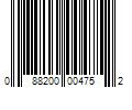 Barcode Image for UPC code 088200004752