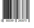 Barcode Image for UPC code 0883351263870. Product Name: Kwikset Dakota Polished Brass Single-Cylinder Deadbolt Keyed Entry Door Handleset Knob Smartkey in Gold | 687DAXT 3 SMT CP