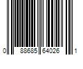 Barcode Image for UPC code 088685640261