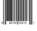 Barcode Image for UPC code 088700000131