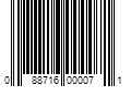 Barcode Image for UPC code 088716000071