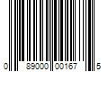 Barcode Image for UPC code 089000001675