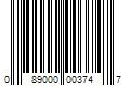 Barcode Image for UPC code 089000003747