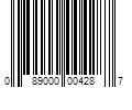 Barcode Image for UPC code 089000004287