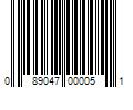 Barcode Image for UPC code 089047000051