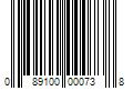 Barcode Image for UPC code 089100000738