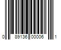 Barcode Image for UPC code 089136000061