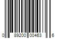 Barcode Image for UPC code 089200004636