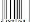 Barcode Image for UPC code 0892046000331