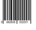 Barcode Image for UPC code 0892608002001