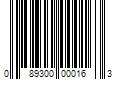 Barcode Image for UPC code 089300000163