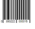 Barcode Image for UPC code 0893222000015