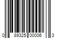 Barcode Image for UPC code 089325000063