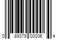 Barcode Image for UPC code 089379000064