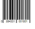 Barcode Image for UPC code 0894331001801