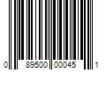 Barcode Image for UPC code 089500000451