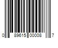 Barcode Image for UPC code 089615000087