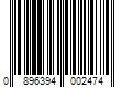 Barcode Image for UPC code 0896394002474