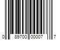 Barcode Image for UPC code 089700000077