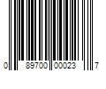 Barcode Image for UPC code 089700000237