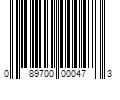 Barcode Image for UPC code 089700000473