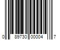 Barcode Image for UPC code 089730000047