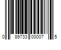 Barcode Image for UPC code 089733000075