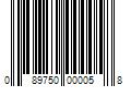 Barcode Image for UPC code 089750000058