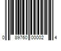 Barcode Image for UPC code 089760000024