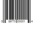 Barcode Image for UPC code 089770000014