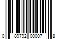 Barcode Image for UPC code 089792000078