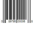 Barcode Image for UPC code 089795000068